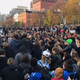 Students from the George Washington University gather outside the White House in Washington, D.C., on Nov. 15, 2016, during a student walkout in protest of Donald Trump’s election as president.
Veronica Graves/The Root